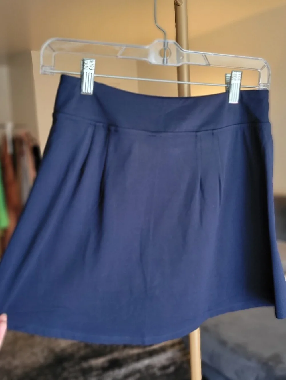 Free People Movement Never Better Volley Skort Skirt Navy Blue And White Stripe - Picture 10 of 16